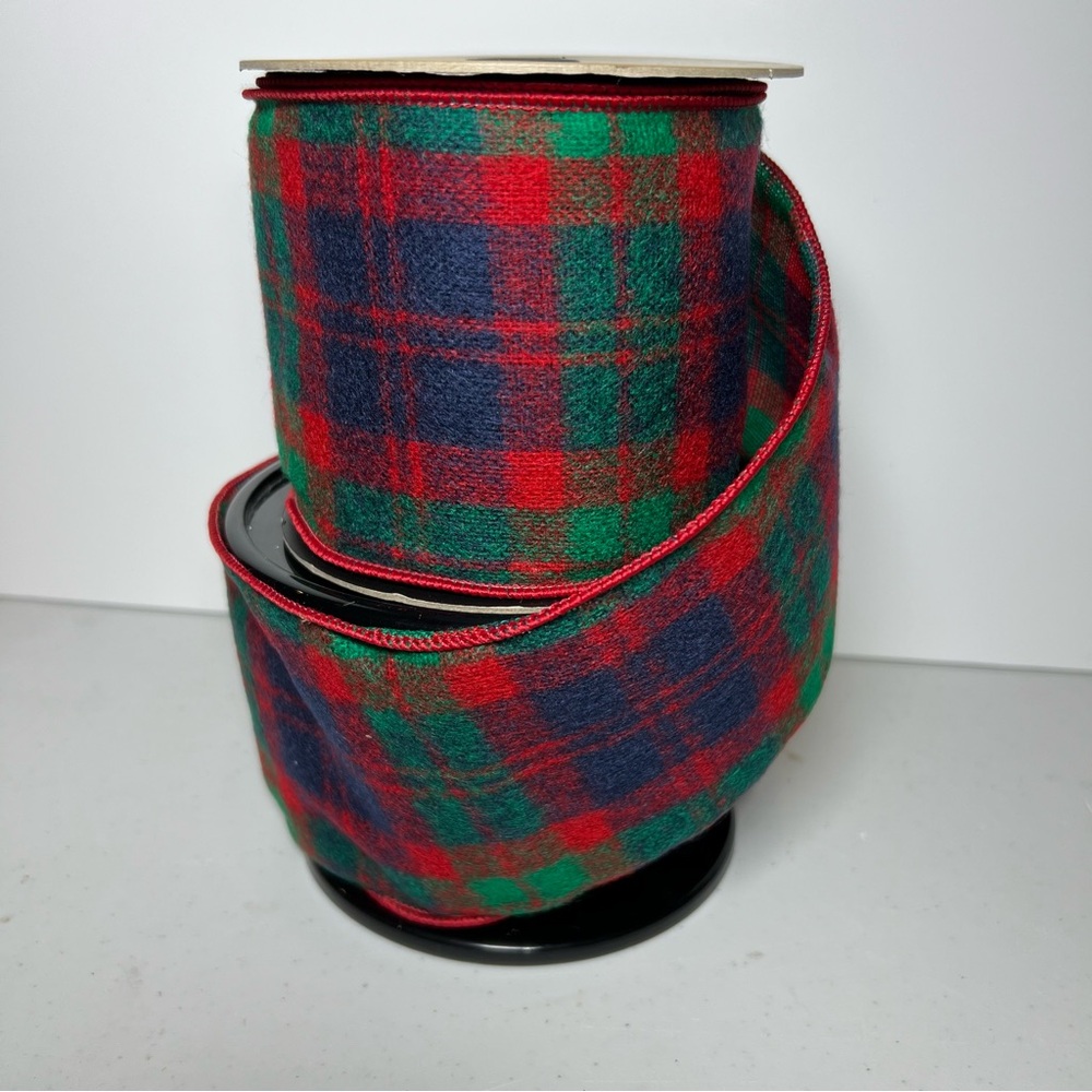 D. Stevens Vibrant Plaid Ribbon